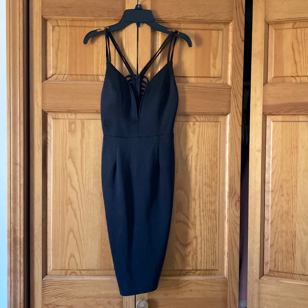 Black cocktail dress